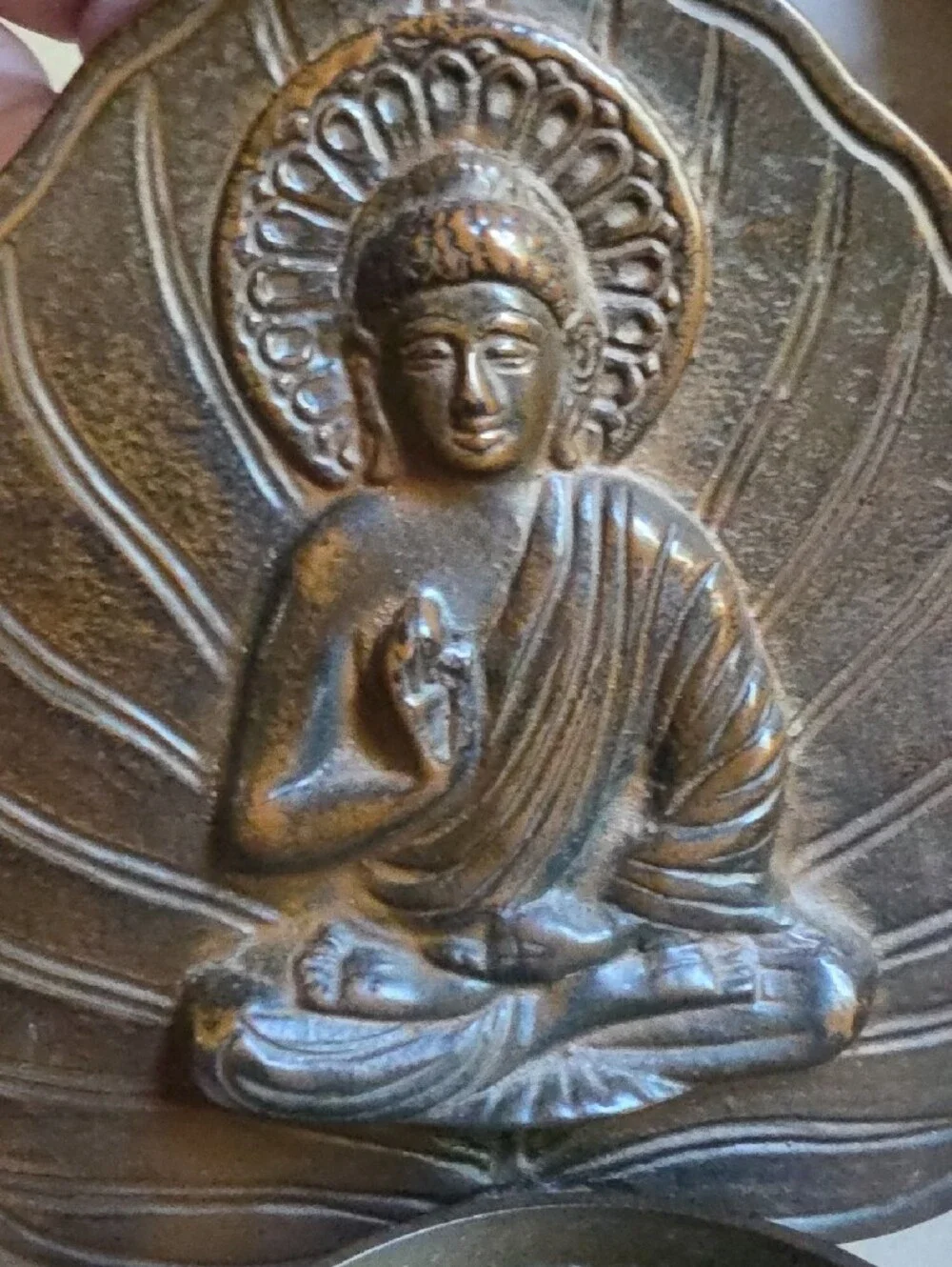 Target Brown Buddha Leaf Sculpture Incense Dish